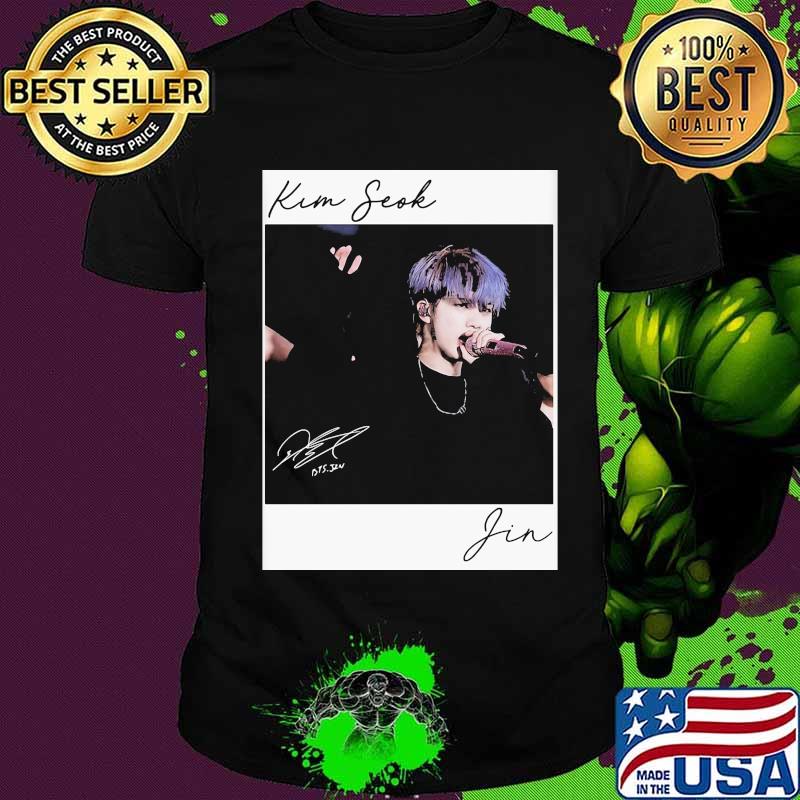 Bts band kim seok jin signature shirt