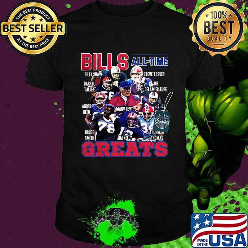 Buffalo bills alll time greats signatures shirt