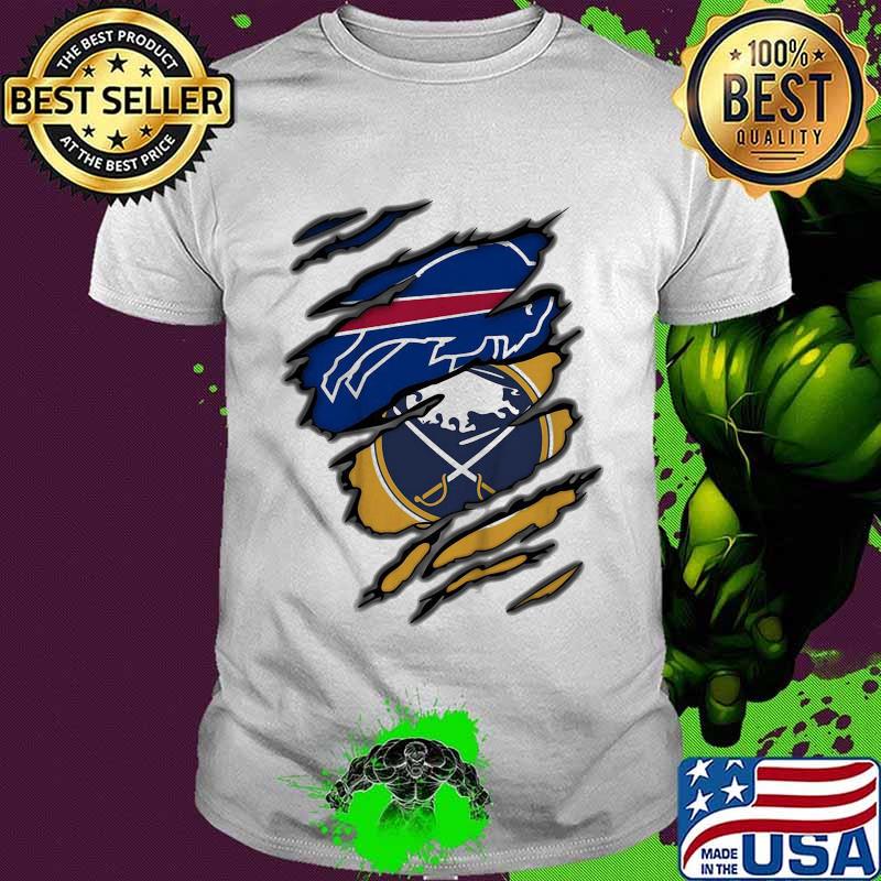Buffalo bills and buffalo sabres logo shirt