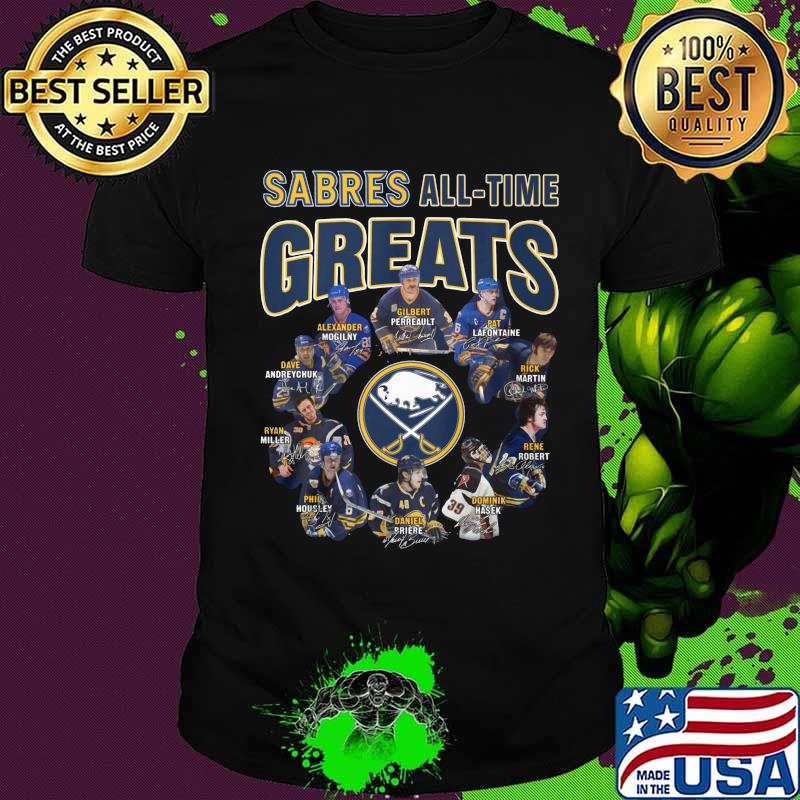 Buffalo sabres hockey all time greats signatures shirt Buffalo sabres hockey all time greats signatures shirt
