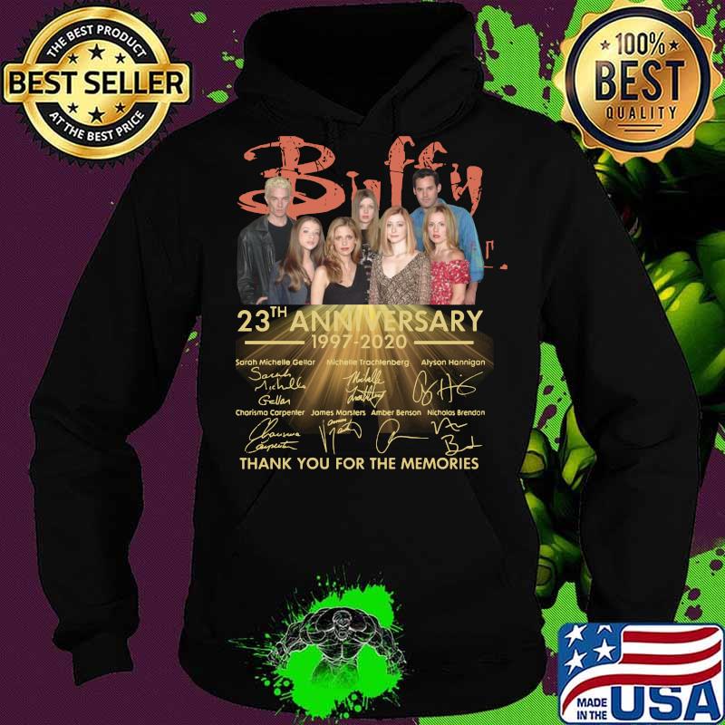 Buffy 23th anniversary 1997 2020 thank you for the memories signatures s Hoodie Buffy 23th anniversary 1997 2020 thank you for the memories signatures s Hoodie