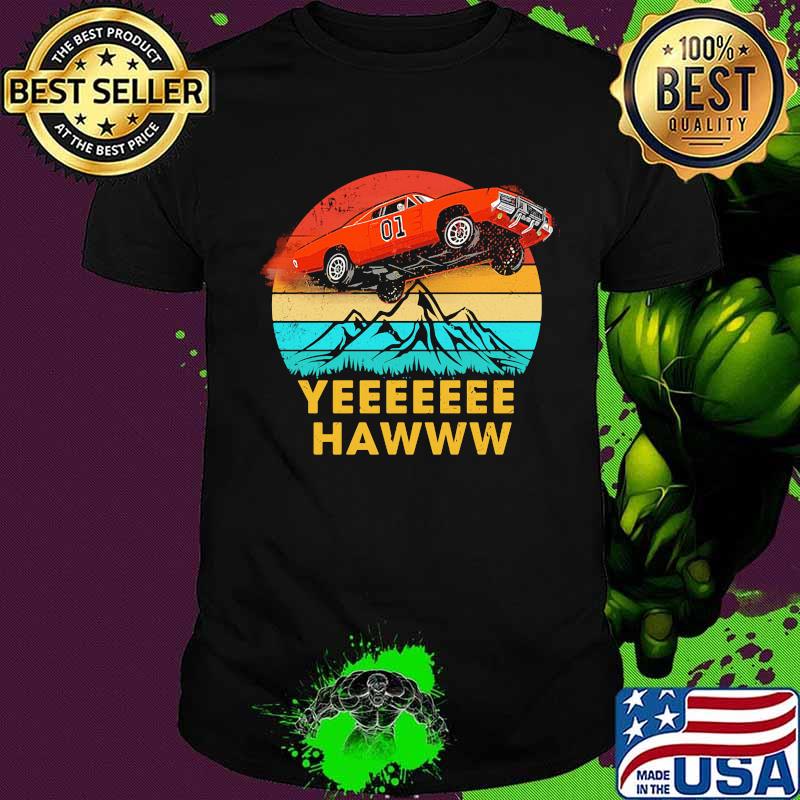 Car 01 yee haw vintage retro shirt