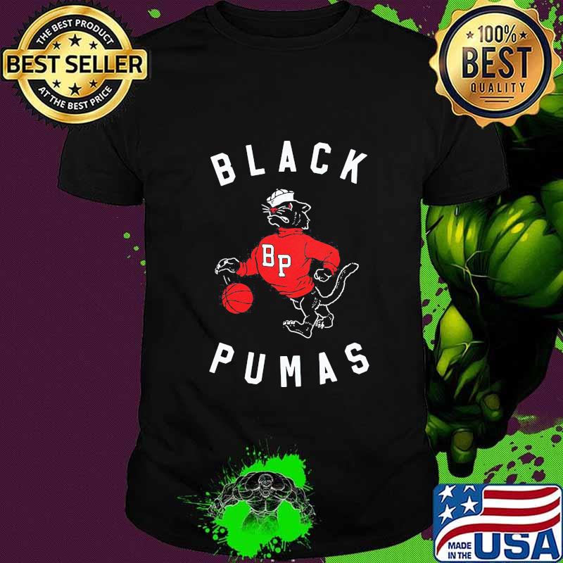 Cat black pumas hoops basketball shirt