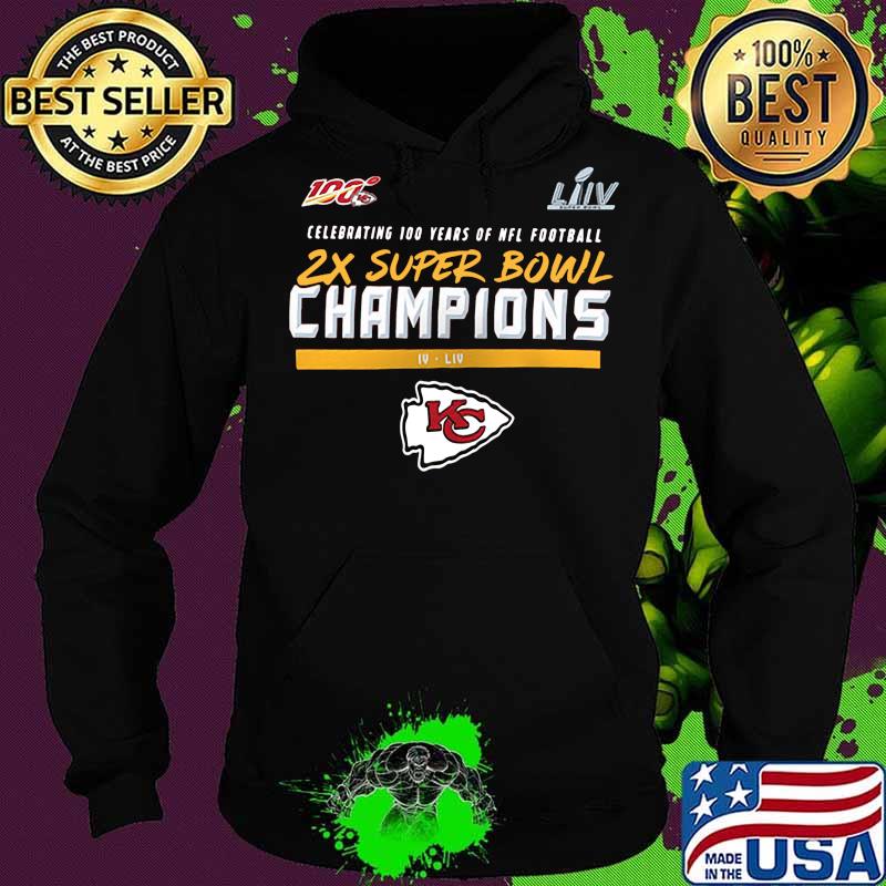 Celebrating 100 years of nfl football 2x super bowl champions kansas city chefs s Hoodie Celebrating 100 years of nfl football 2x super bowl champions kansas city chefs s Hoodie