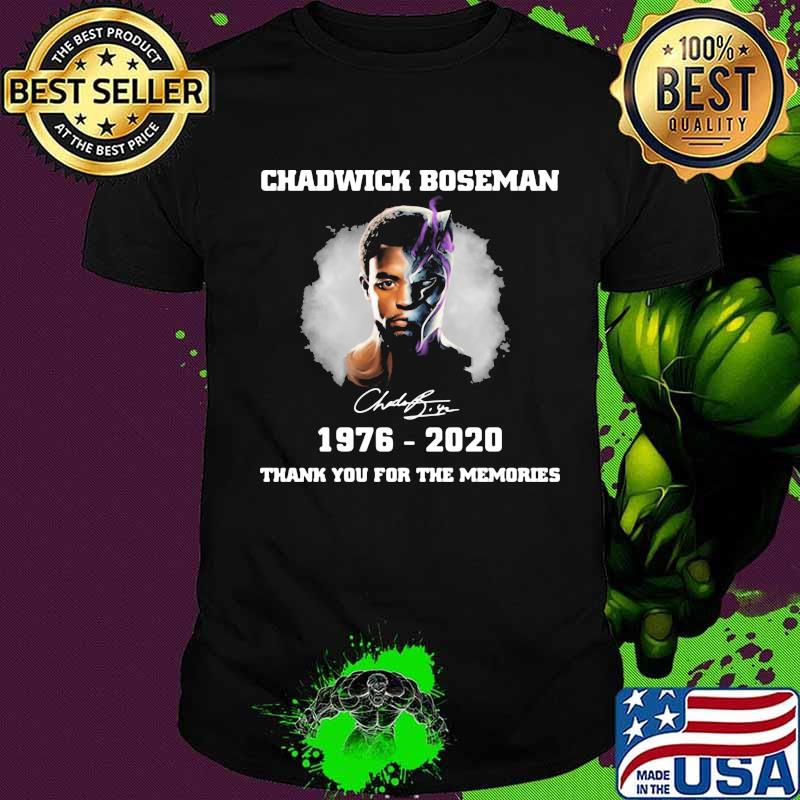 Chadwick Boseman black panther wakanda forever thank you for the memories signature shirt