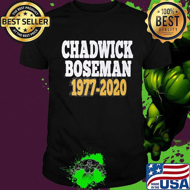 Chadwick boseman rip 1977 2020 black panther vintage shirt