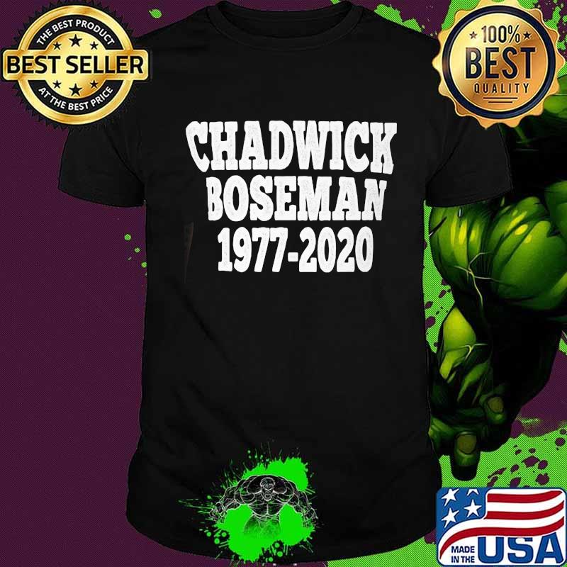 Chadwick boseman rip 1977 2020 vintage shirt