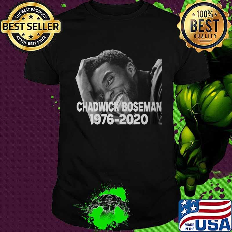 Chadwick boseman rip black panther actor 1977 2020 smiling picture shirt
