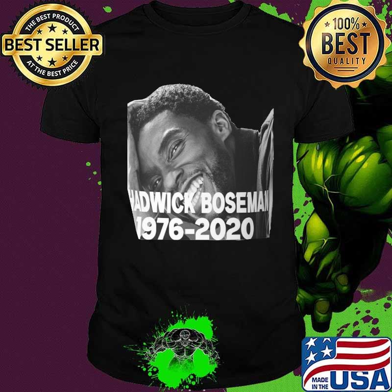 Chadwick boseman rip black panther actor picture 1976 2020 shirt