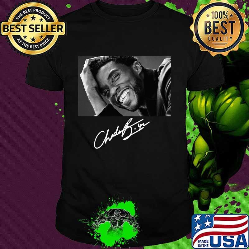 Chadwick cast black panther signature shirt