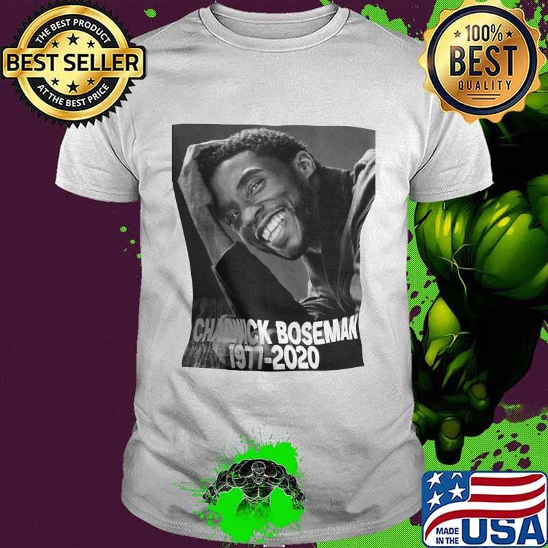 Chadwick rip black panther actor 1976 2020 shirt