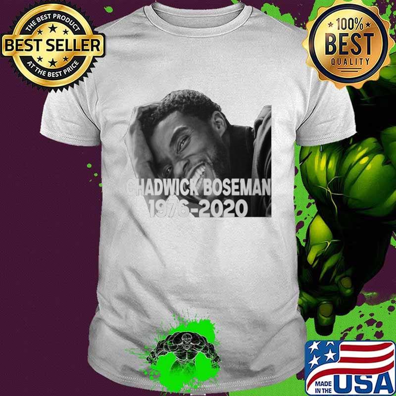Chadwick rip black panther actor 1977 2020 smiling picture shirt