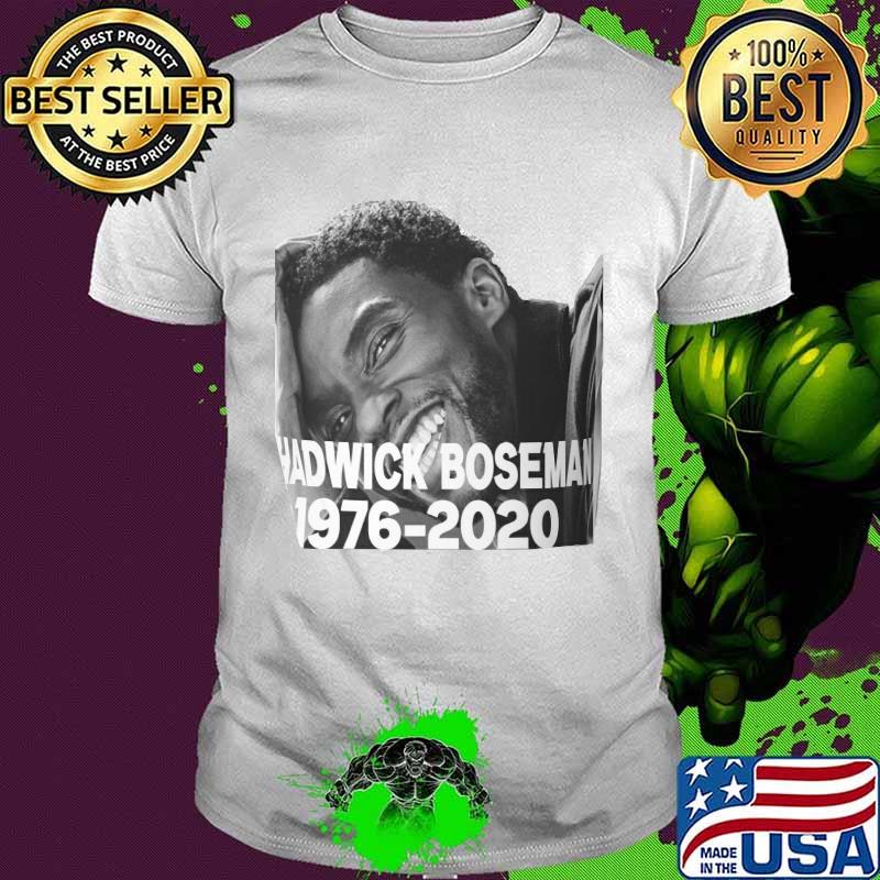 Chadwick rip black panther actor picture 1976 2020 shirt