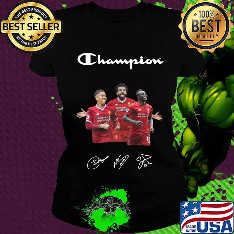 Champions liverpool football club player signatures s Ladies tee Champions liverpool football club player signatures s Ladies tee