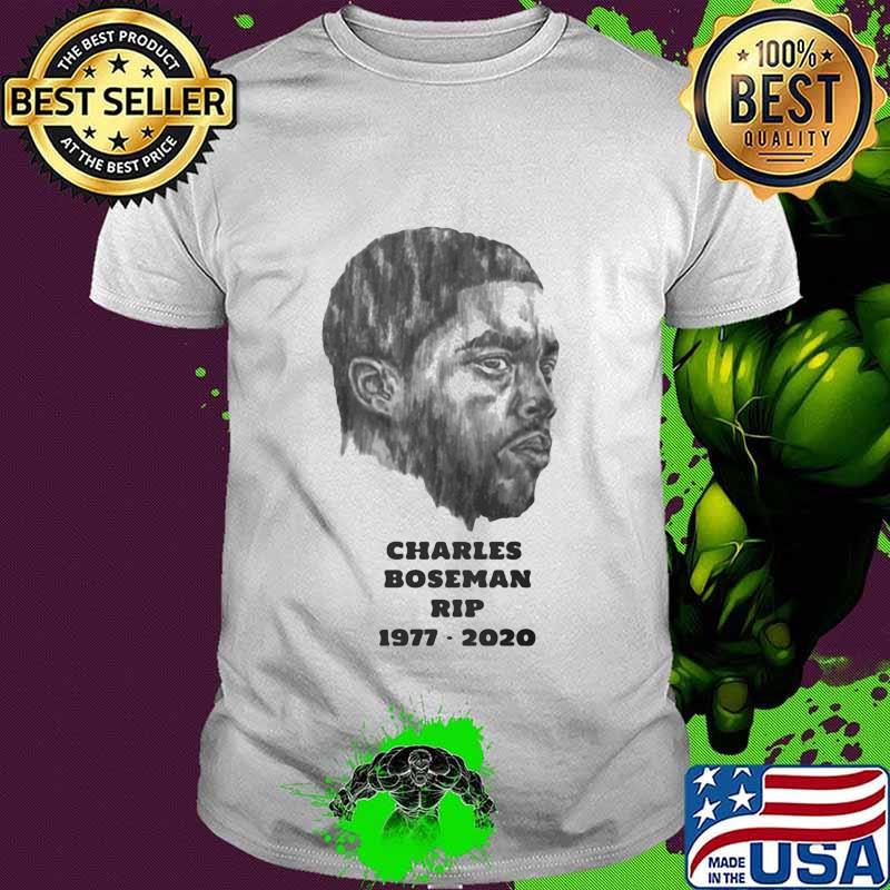 Charles Boseman rip 1977 2020 art shirt