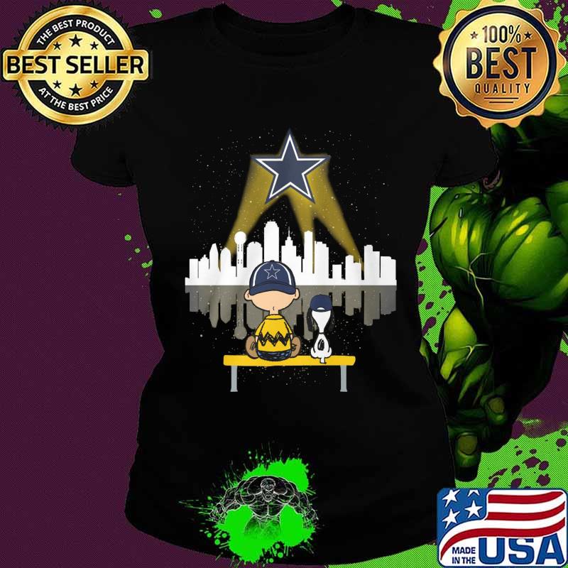 Charlie brown and snoopy dallas cowboys football s Ladies tee Charlie brown and snoopy dallas cowboys football s Ladies tee