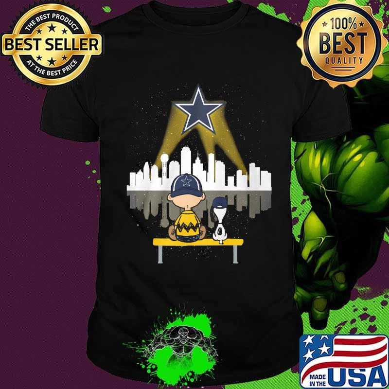 Charlie brown and snoopy dallas cowboys football shirt