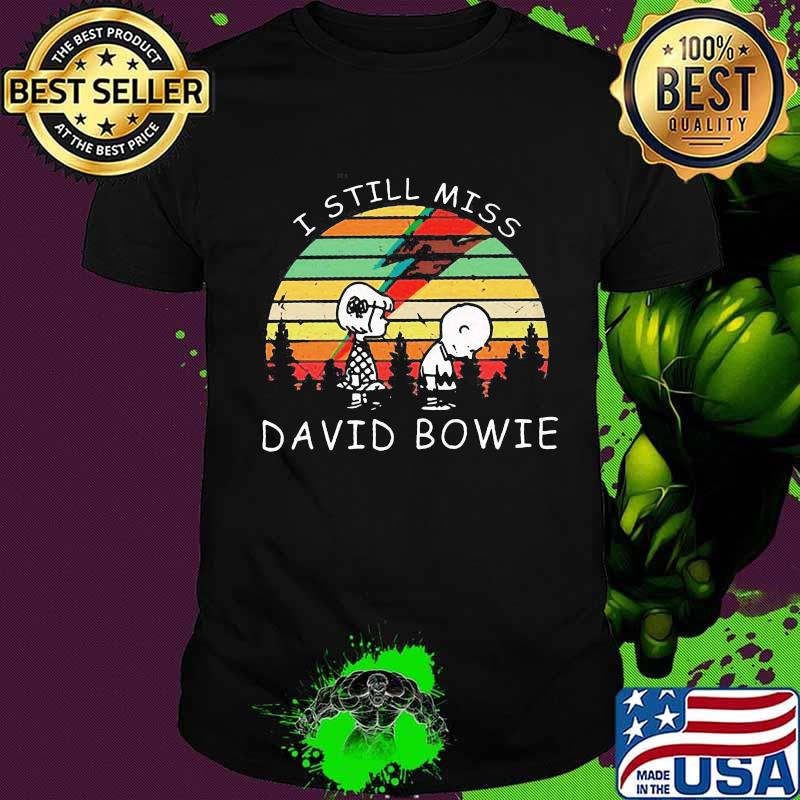 Charlie brown i still miss david bowie vintage retro shirt
