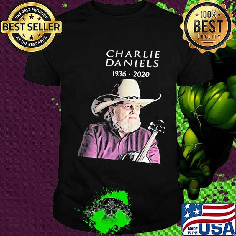 Charlie daniels playing guitar 1936 2020 shirt