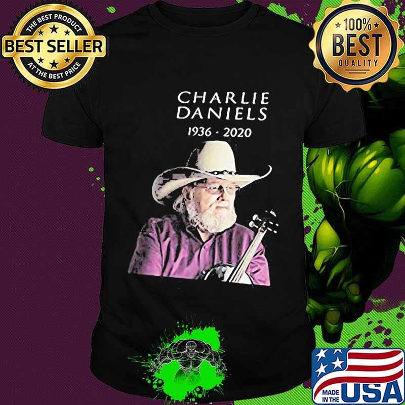 Charlie daniels playing guitar 1936 2020 shirt