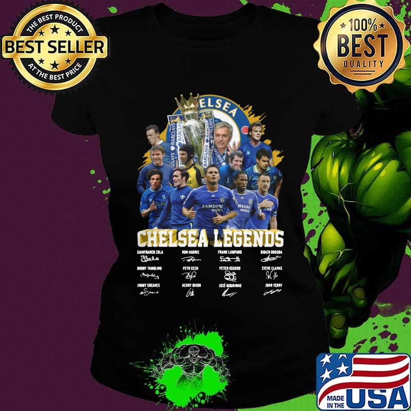 Chelsea legends players signatures s Ladies tee Chelsea legends players signatures s Ladies tee