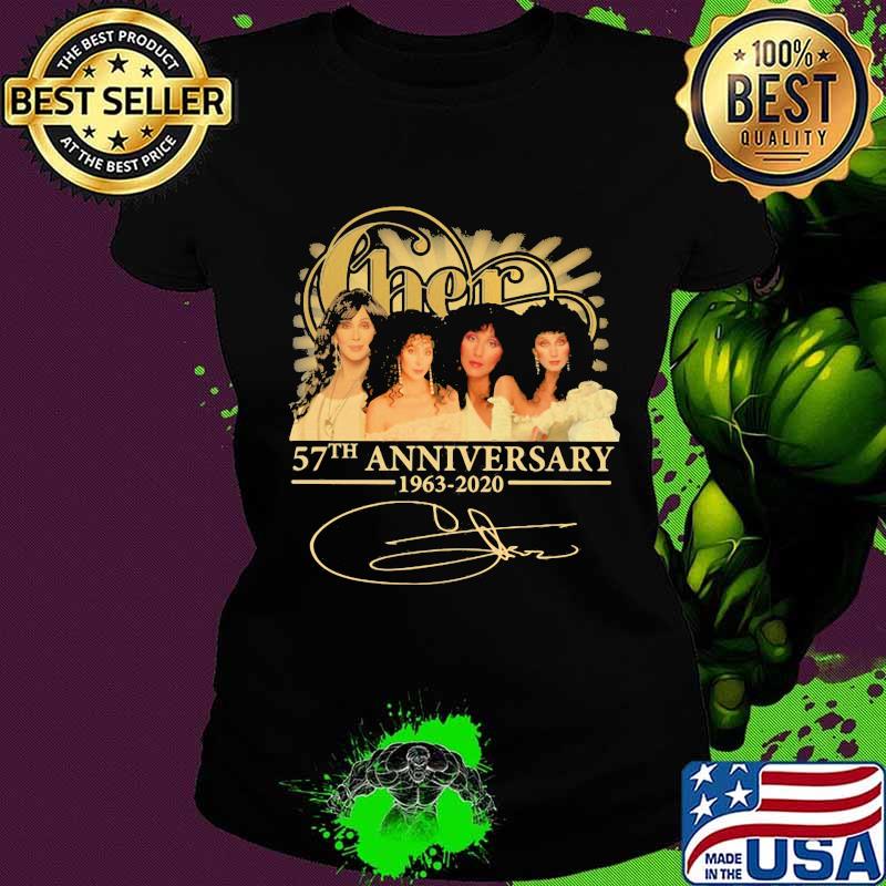 Cher band 57th anniversary 1963 2020 members signature s Ladies tee Cher band 57th anniversary 1963 2020 members signature s Ladies tee