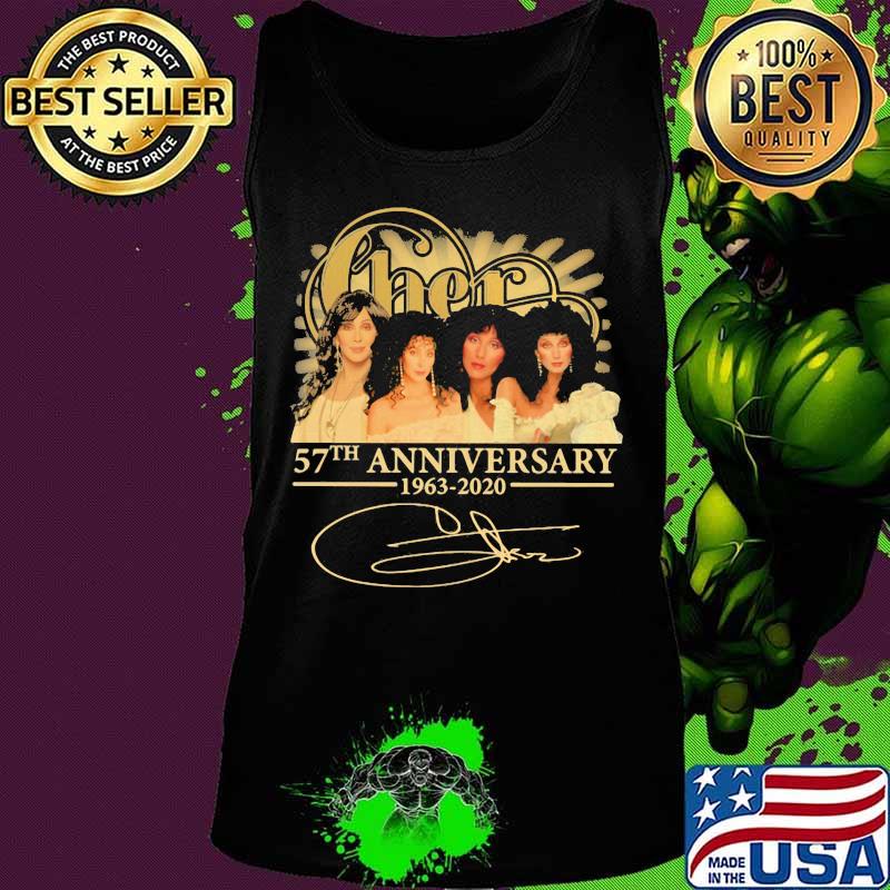 Cher band 57th anniversary 1963 2020 members signature s Tank top Cher band 57th anniversary 1963 2020 members signature s Tank top