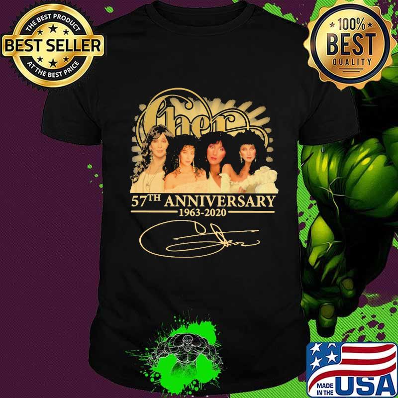 Cher band 57th anniversary 1963 2020 members signature shirt