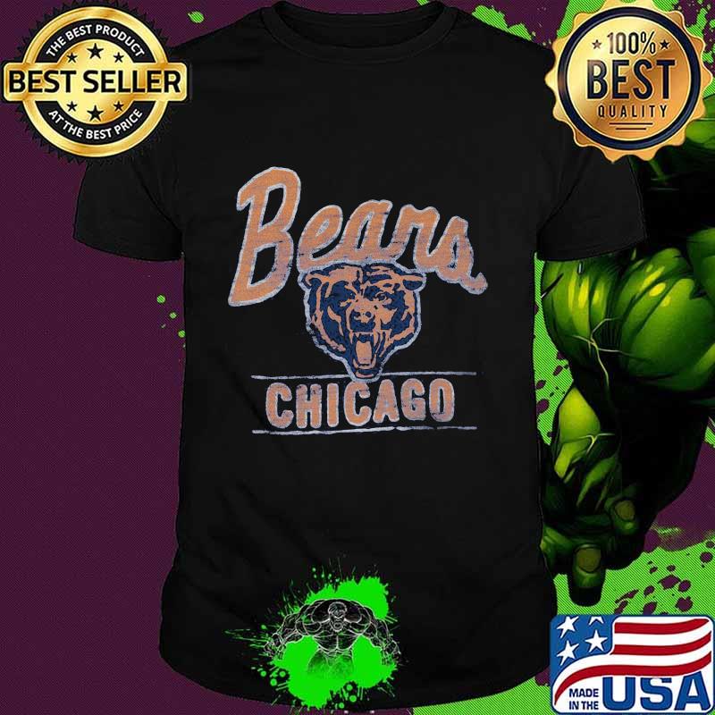 Chicago bears football logo line shirt