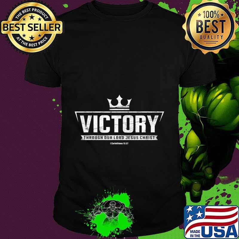 Christian Tshirt Women Men Victory In Jesus Bible Verse T-Shirt