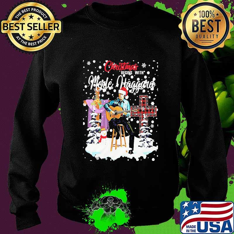 Christmas begins with merle haggard s Sweater Christmas begins with merle haggard s Sweater