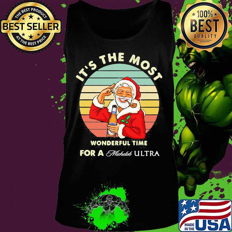 Christmas santa claus it's the most wonderful time for a michelob ultra vintage retro s Tank top Christmas santa claus it's the most wonderful time for a michelob ultra vintage retro s Tank top