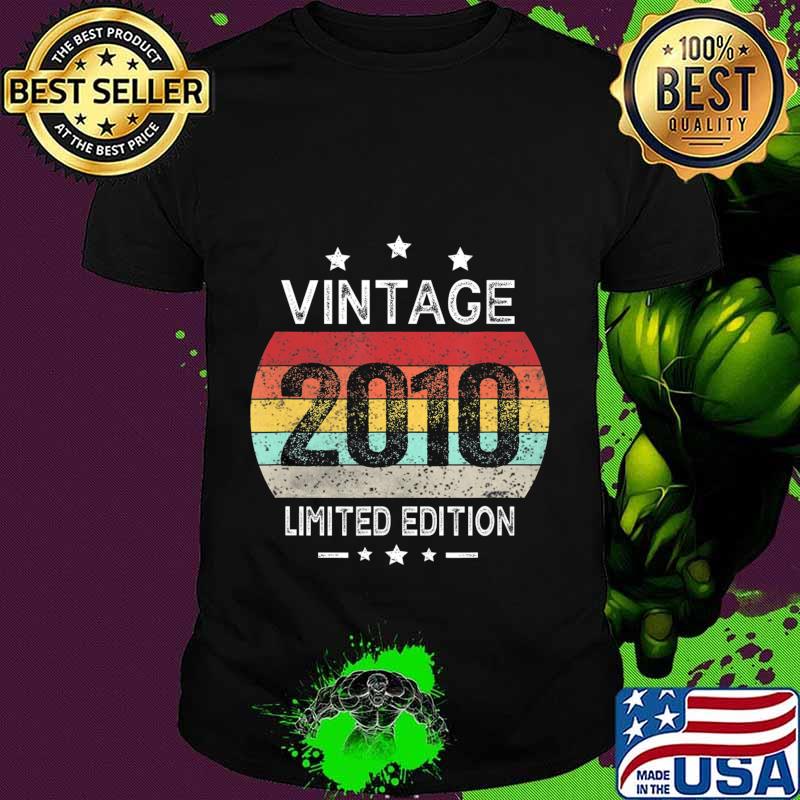 Classic 10th Birthday Gift Vintage Retro Distressed 2010 T-Shirt