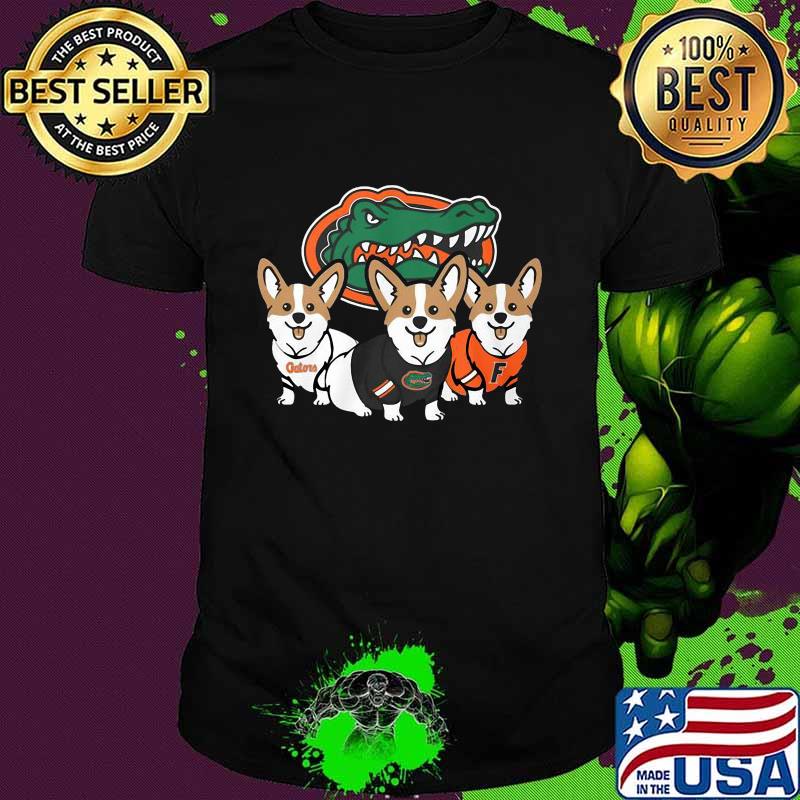Corgi dog florida gators logo shirt