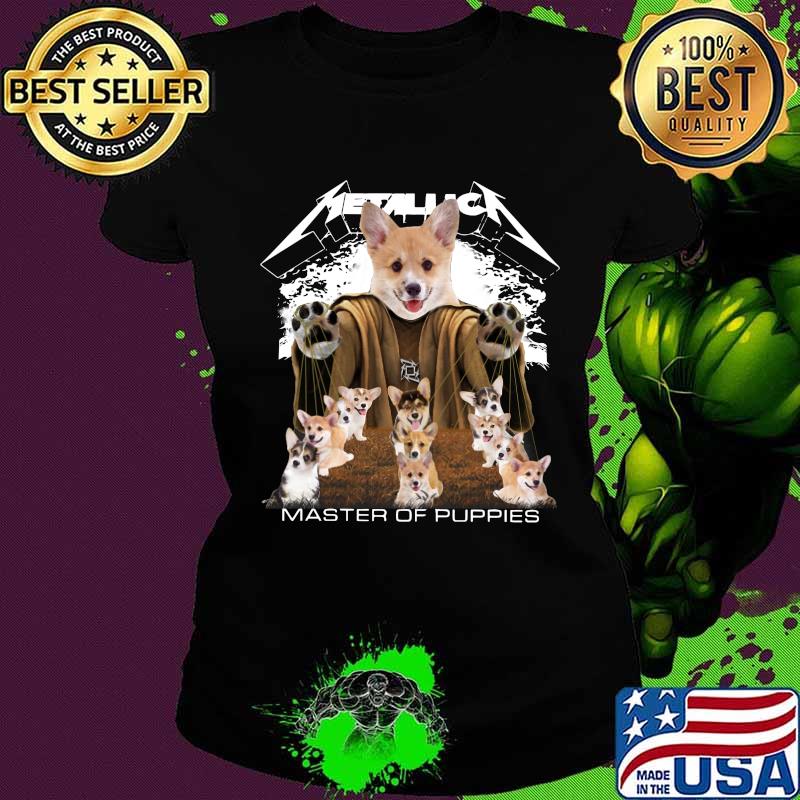 Corgi metallica master of puppies s Ladies tee Corgi metallica master of puppies s Ladies tee