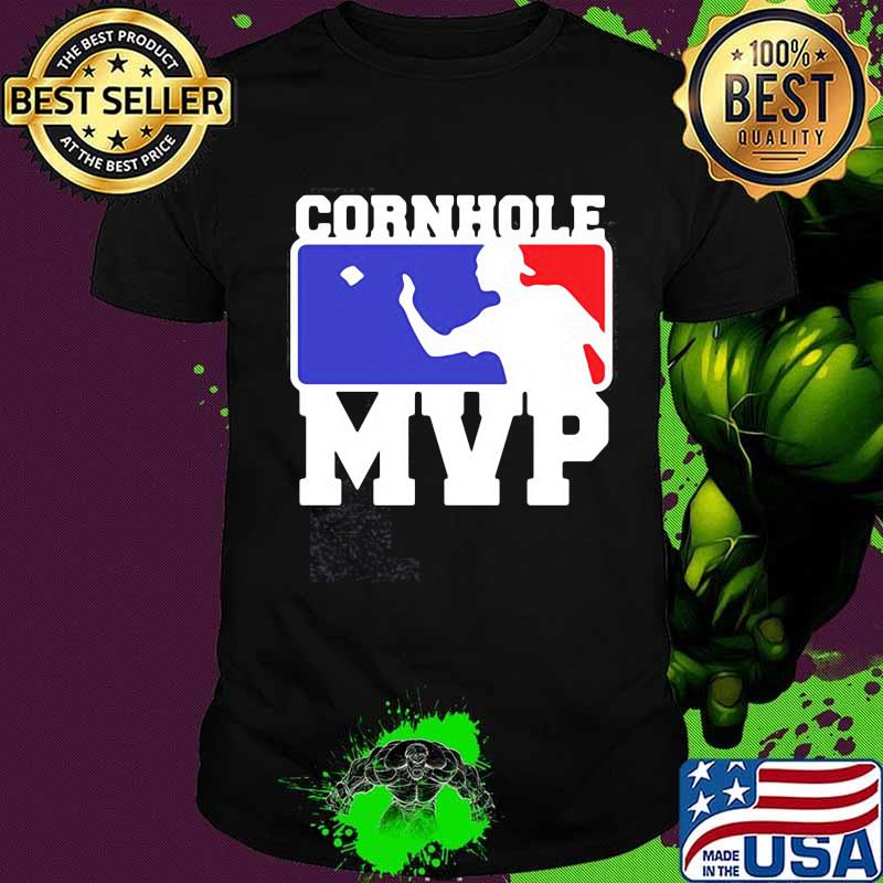 Cornhole mvp baseball logo shirt
