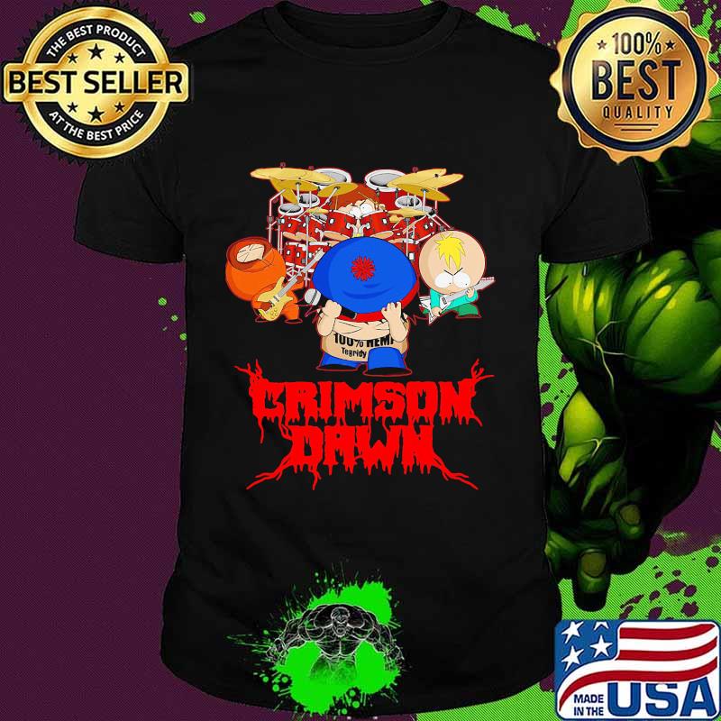 Crimson dawn 100% hemp tegridy drumer shirt