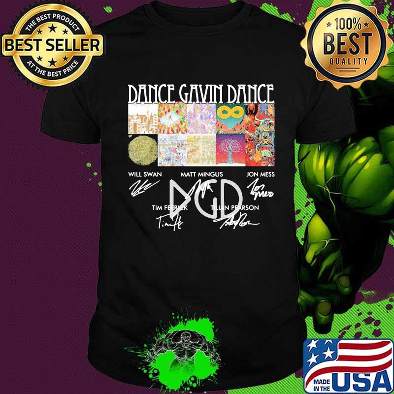 Dance gavin dance members signatures signature shirt