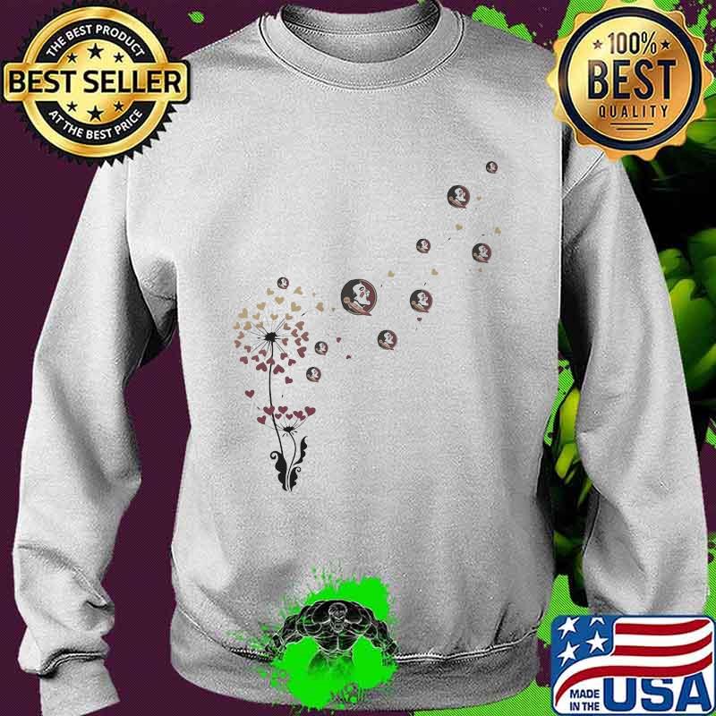 Dandelion flower florida state seminoles logo hearts s Sweater Dandelion flower florida state seminoles logo hearts s Sweater
