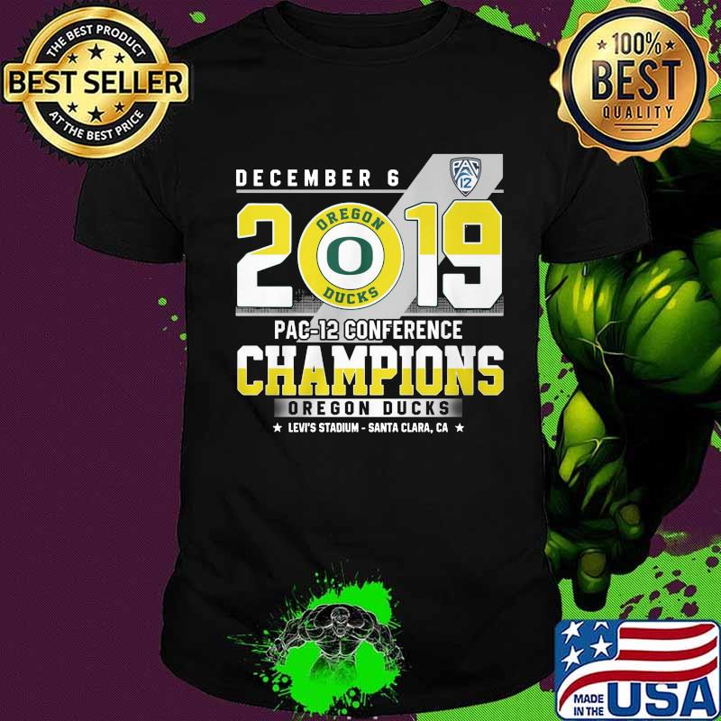 December 6 oregon duck football 2019 pac 12 conference champions shirt