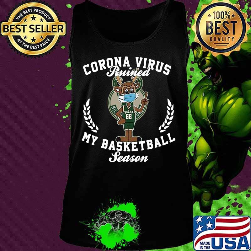Deer corona virus ruined my basketball season milwaukee bucks s Tank top Deer corona virus ruined my basketball season milwaukee bucks s Tank top