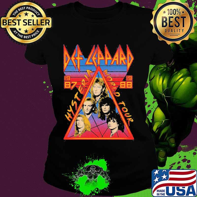 Def leppard hysteria world tour 1987 s Ladies tee Def leppard hysteria world tour 1987 s Ladies tee