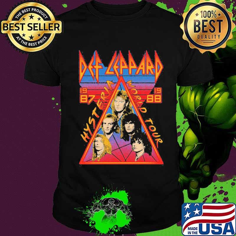 Def leppard hysteria world tour 1987 shirt