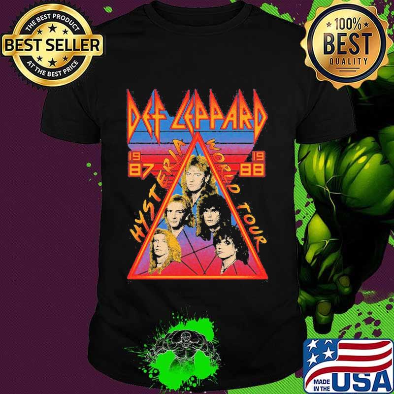 Def leppard hysteria world tour 1987 shirt Def leppard hysteria world tour 1987 shirt