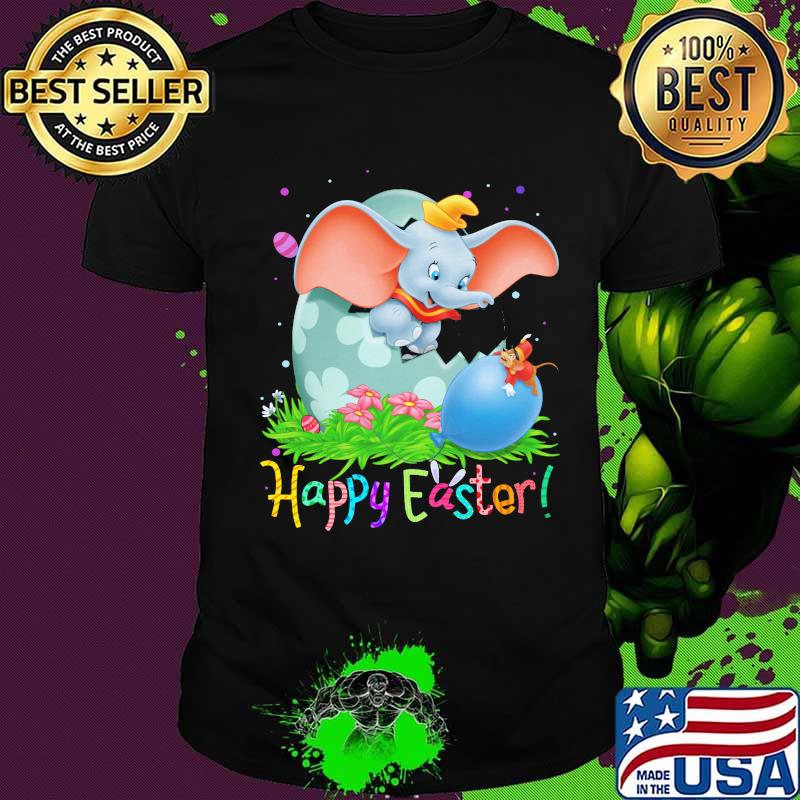 Disney dumbo elephant happy easter flower shirt