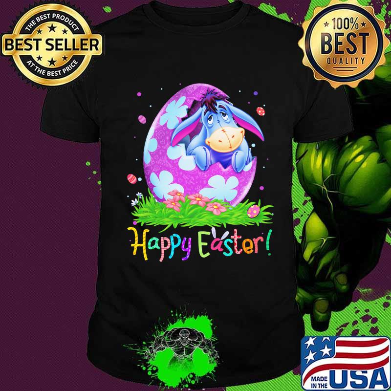 Disney eeyore donkey happy easter flowers shirt