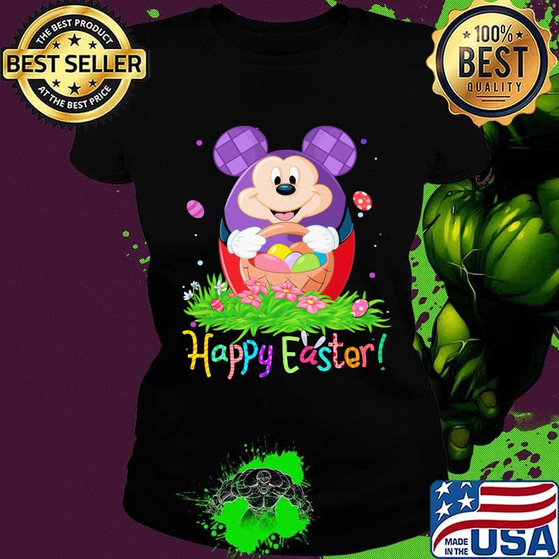 Disney mickey mouse happy easter flower s Ladies tee Disney mickey mouse happy easter flower s Ladies tee
