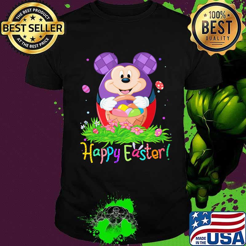Disney mickey mouse happy easter flower shirt