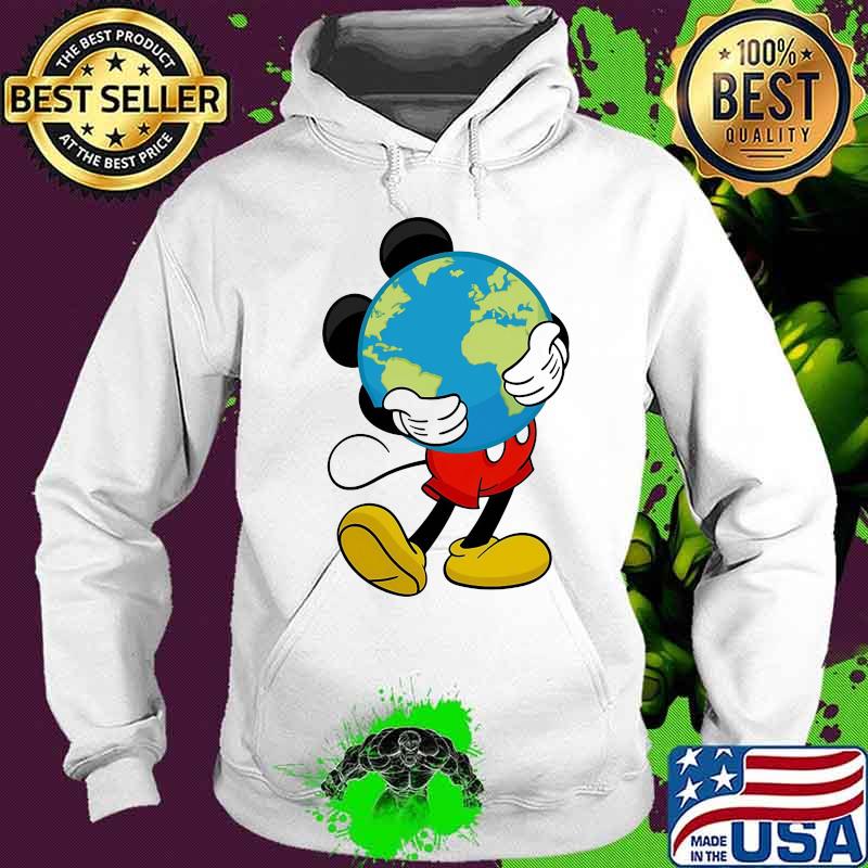 Disney mickey mouse hug earth s Hoodie Disney mickey mouse hug earth s Hoodie