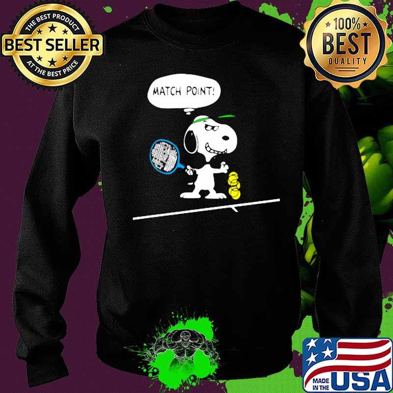 Disney snoopy playing badminton match point s Sweater Disney snoopy playing badminton match point s Sweater